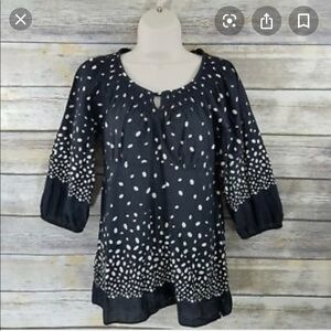 Ann Taylor LOFT Peasant Style Side Zip Blouse